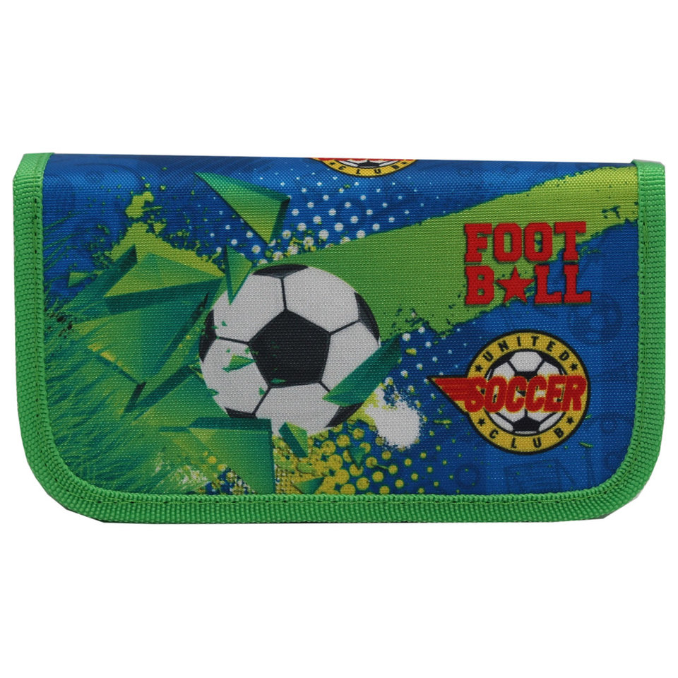 пенал Футбольный принт 2 отделения ПН-0455