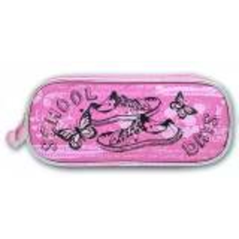 косметичка для девочки Кеды на розовом 1 отделение 30370