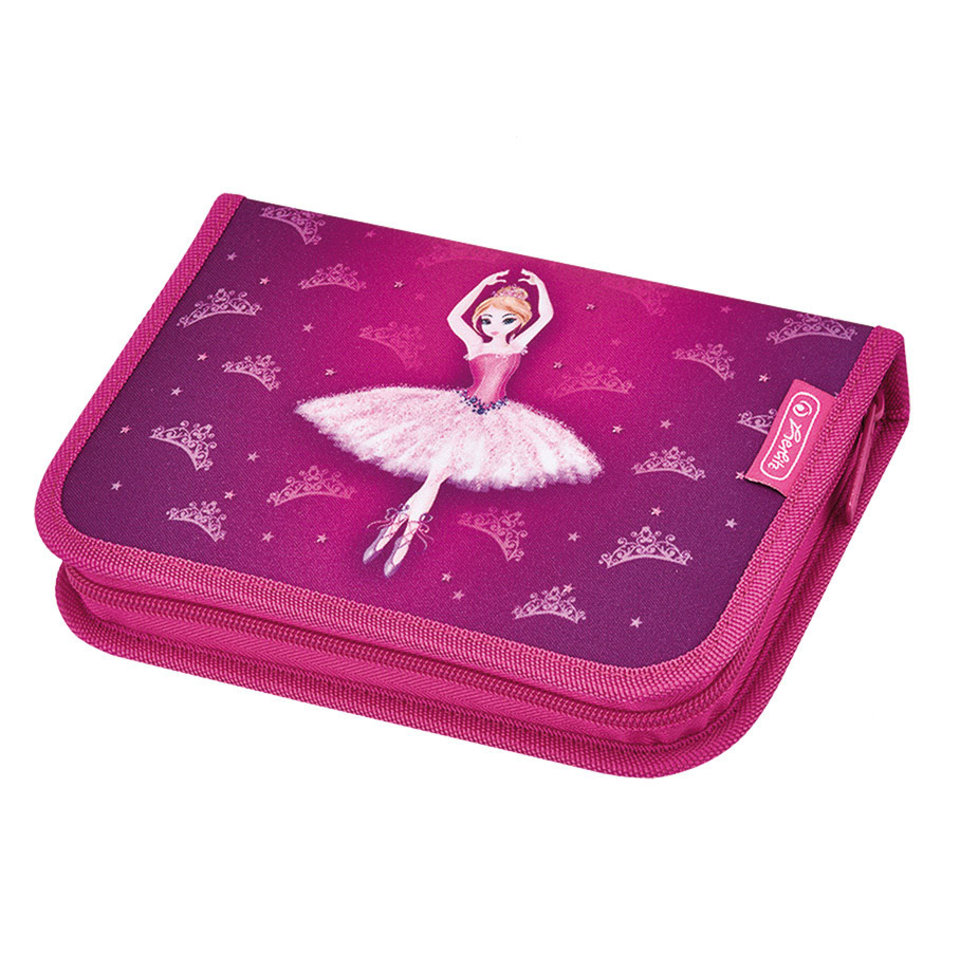 пенал для девочки 50008506 HERLITZ Girls Балерина 1 молния