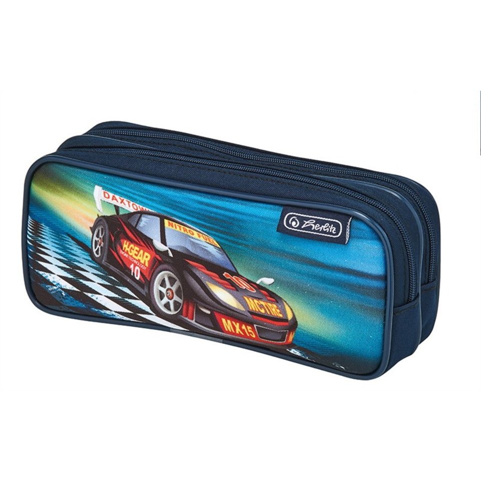 косметичка для мальчика 50008711 HERLITZ Boys Автомобиль 2 молнии