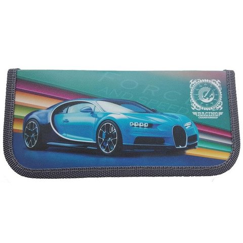 пенал Голубое авто 1 отделение 190х90мм ПН-2234