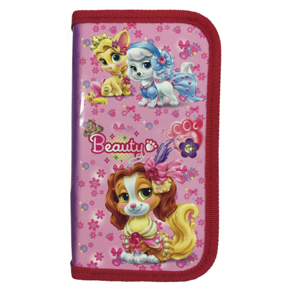 пенал Королевские питомцы-4 2 отделения 190х105мм ПН-0061