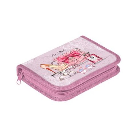 пенал для девочки Hatber La Mode с планкой NPn 18054