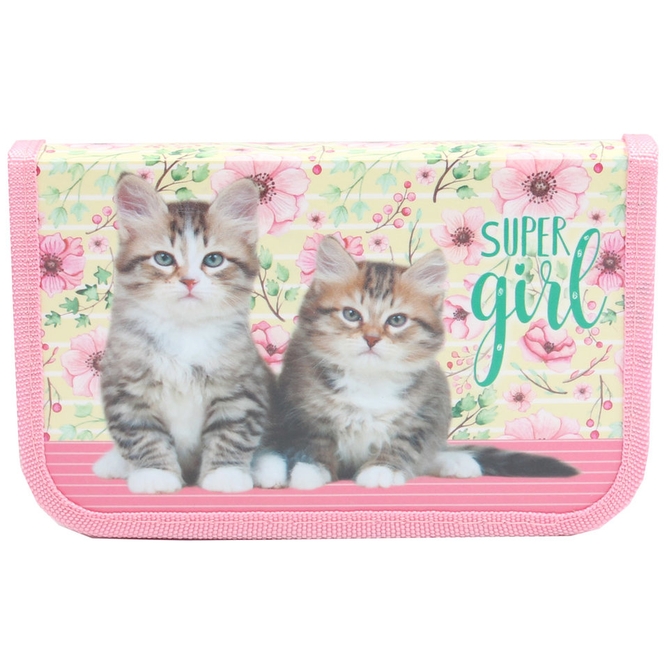 пенал Котята и цветы ПН-5687