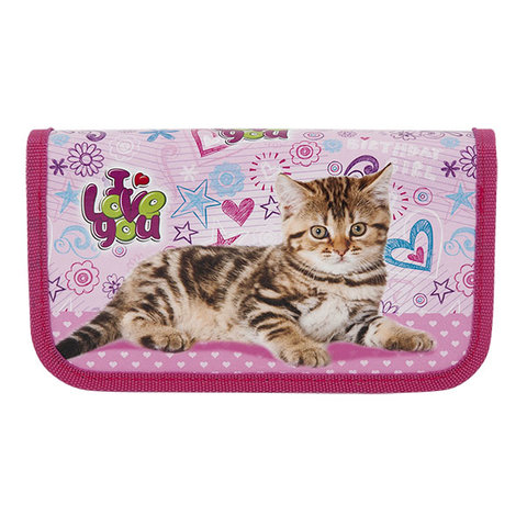 пенал для девочки Котенок 2 отделения ПН-6092
