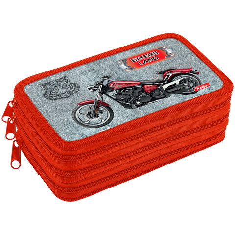 пенал для мальчика Motor Bike 3 отд. NPn 31053