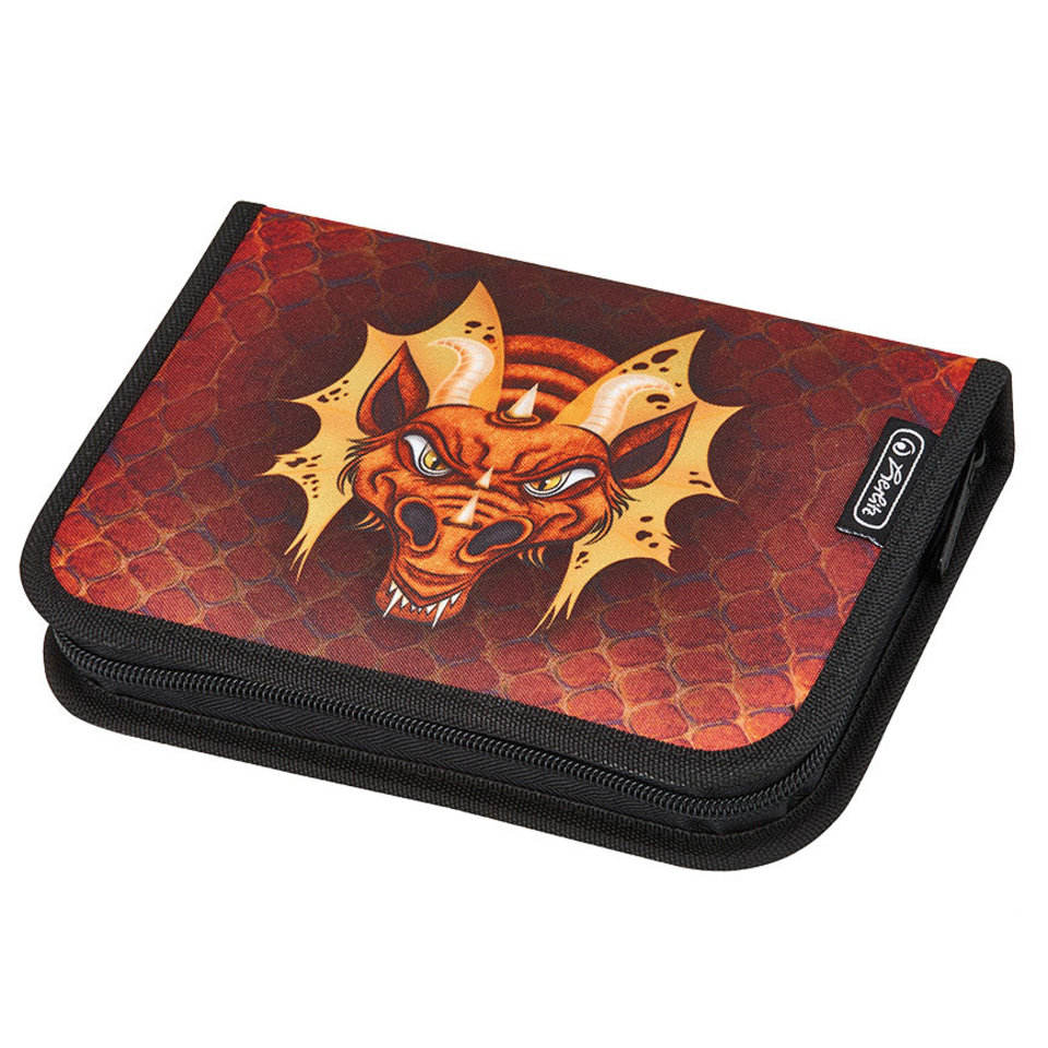 пенал для мальчика 50008513 HERLITZ Boys Дракон 1 молния