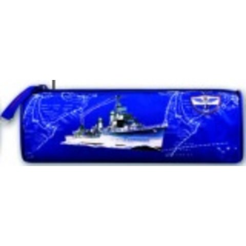 косметичка для мальчика Военный корабль 1 отделение 34797