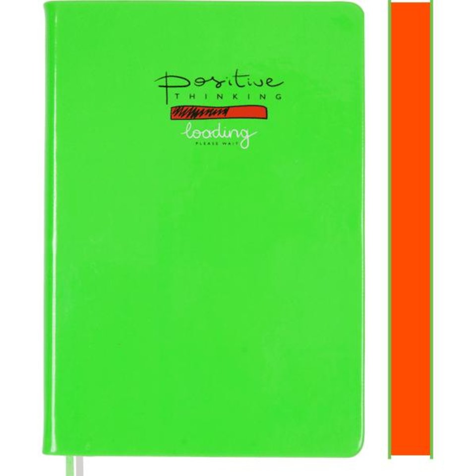 ежедневник недатированный А5 deVente Neon салатовый 2034932