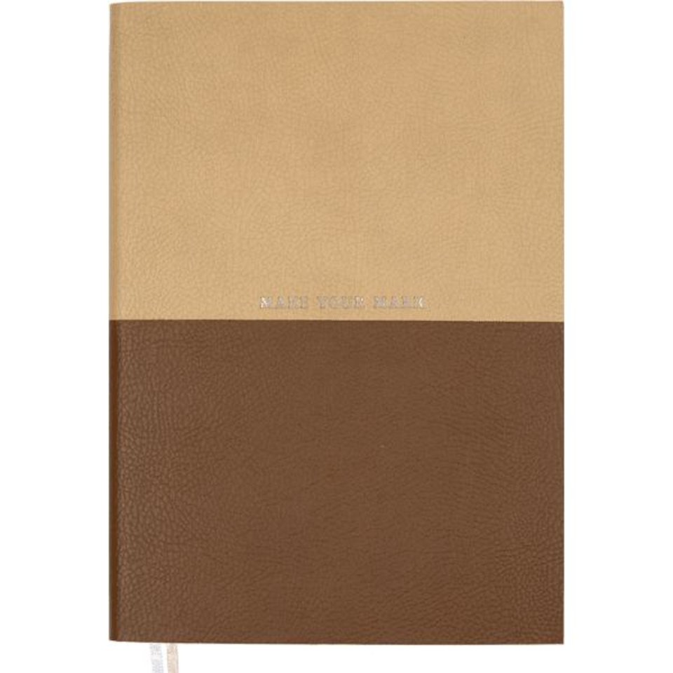 ежедневник недатированный А5 deVENTE Combi бежевый с коричневым 2034921