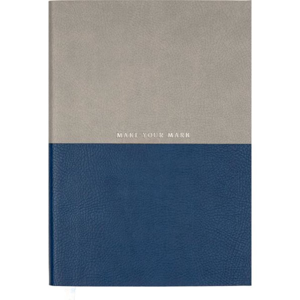 ежедневник недатированный А5 deVENTE Combi серый с синим 2034923