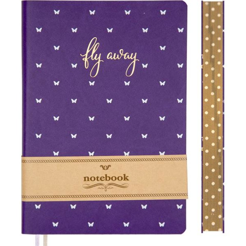 записная книжка А6 80 листов deVENTE Elise фиолетовая 2052912