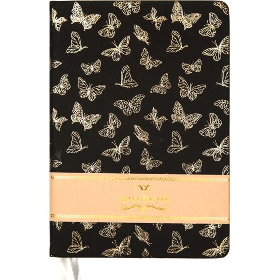 записная книжка А7 80 листов deVENTE My Gold черная 2054904