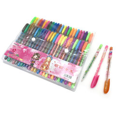 ручки гелевые набор 48 цветов Neon Color гелевые Перламутровые+Неоновые блестки, ароматизированные