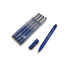 ручки линеры набор 4 цвета черные 0.1мм, 0.5мм, 0.8мм, 1мм в упаковке ПВХ Superior