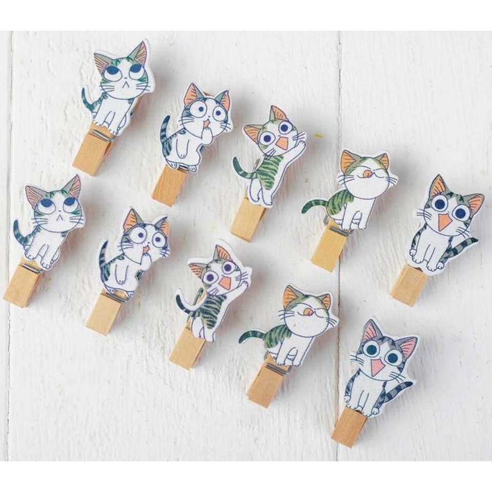 прищепки для декора Котята 10 штук 3588778