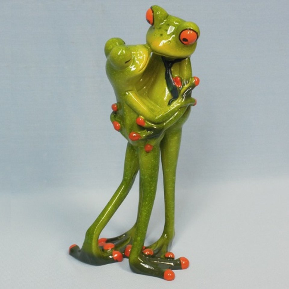 статуэтка Лягушка-нежные объятия 20см YX6029-2