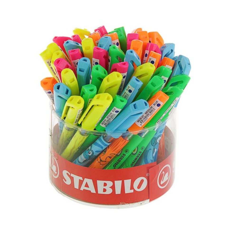 ручка шариковая STABILO Excel Funnimails mini синяя