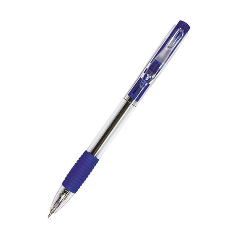 ручка шариковая WORKMATE автоматическая синяя, маслянные чернила