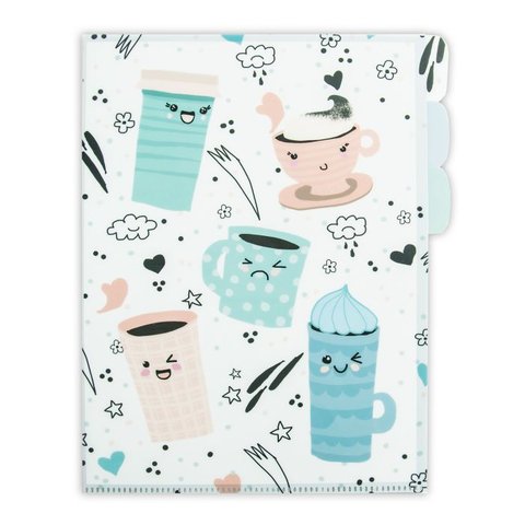 папка для документов Кофе 3 отделения А4 49678