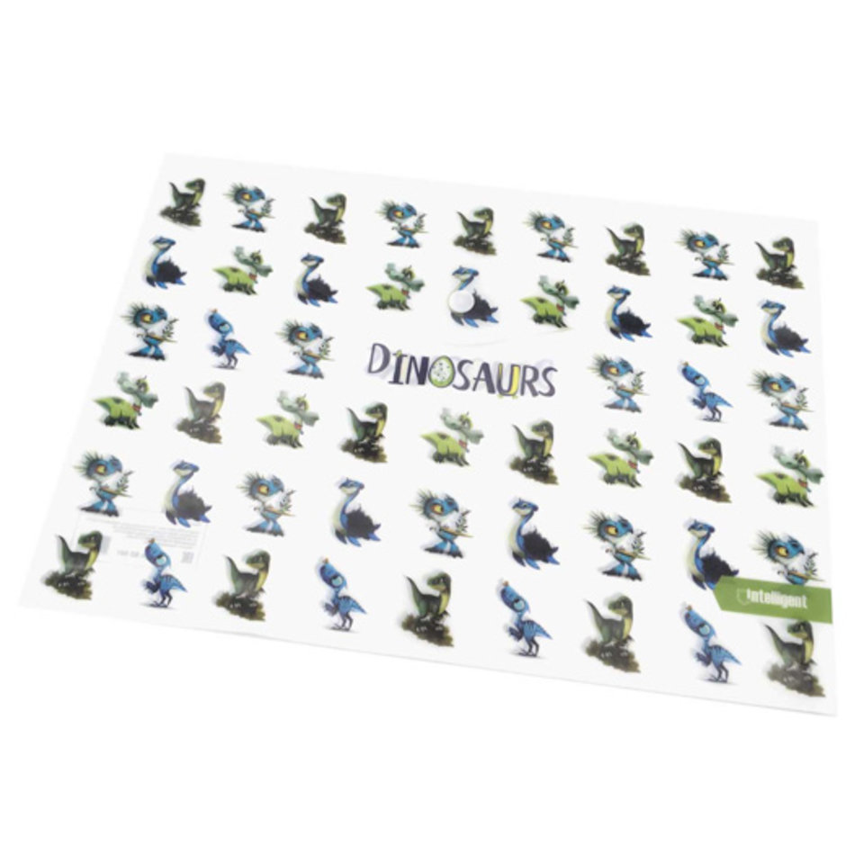 папка-конверт на кнопке А4 Динозавры BZ-501