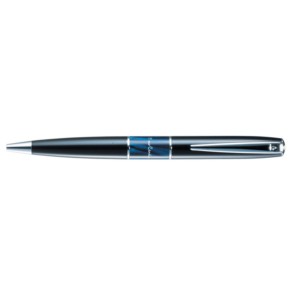 ручка подарочная Pierre Cardin LIBRA черная синяя вставка, хром