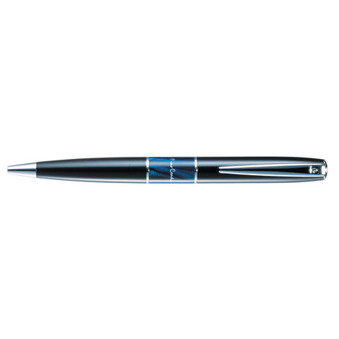 ручка подарочная Pierre Cardin LIBRA черная синяя вставка, хром