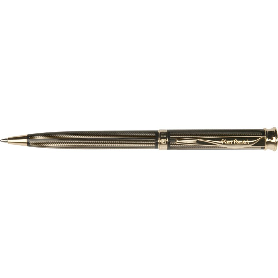 ручка подарочная Pierre Cardin TRESOR гравировка лак, черная, позолота