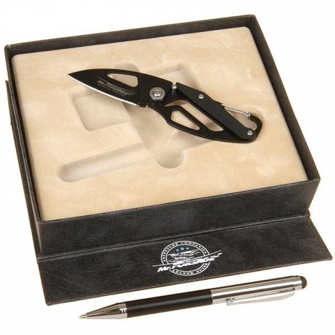 набор подарочный Mr.Forsage ручка+ нож-карабин