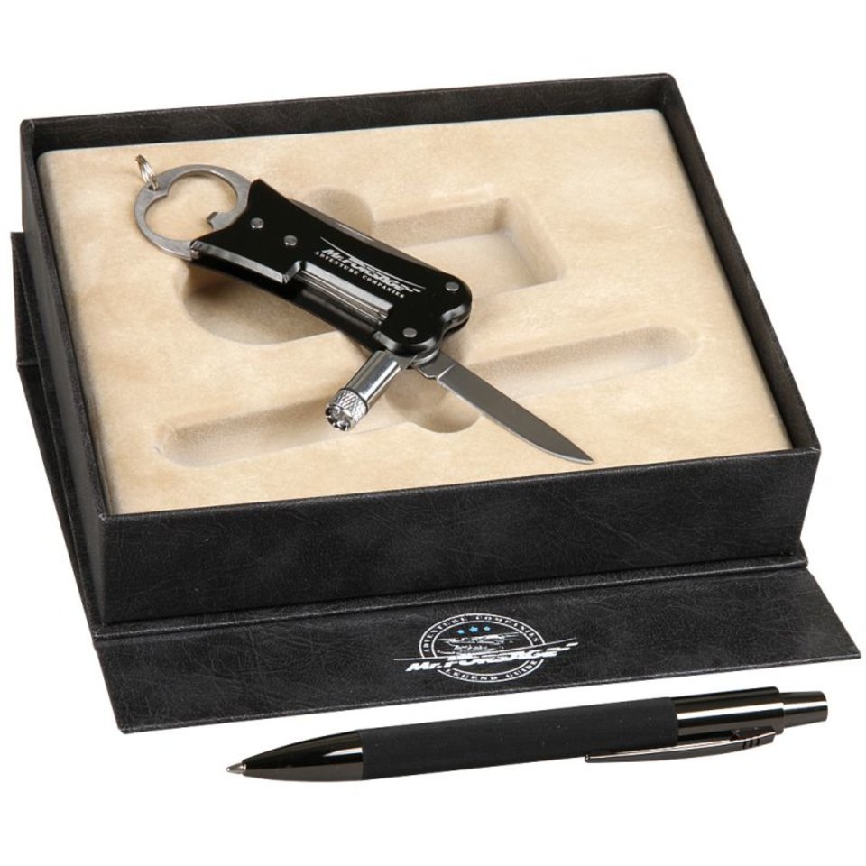 набор подарочный Mr.Forsage ручка+брелок+нож