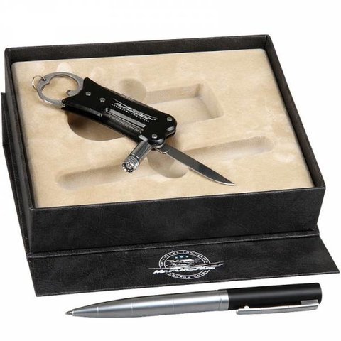 набор подарочный Mr.Forsage ручка+брелок+нож