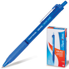 ручка шариковая PAPER MATE автоматическая Ink Joy300RT синяя, резиновая вставка, масляные чернила