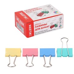 зажим для бумаг 32мм цветной 209431/225158/32_19360