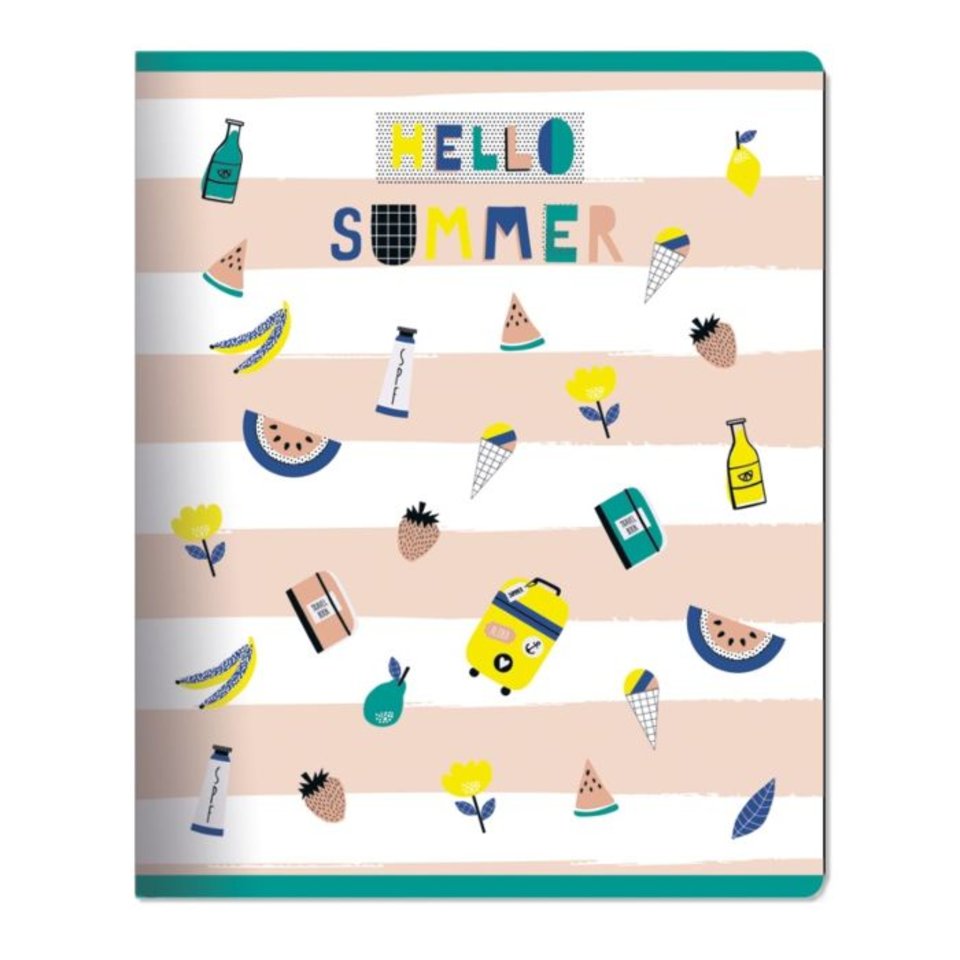 тетрадь 48 листов Summer в клетку