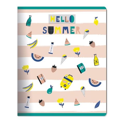 тетрадь 48 листов Summer в клетку