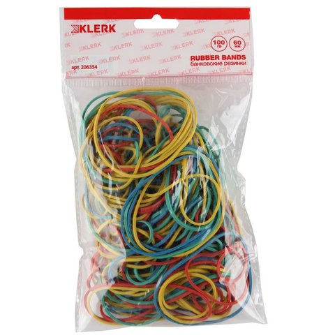 резинки для денег 100гр ф60мм цветные ассорти 206354/189019