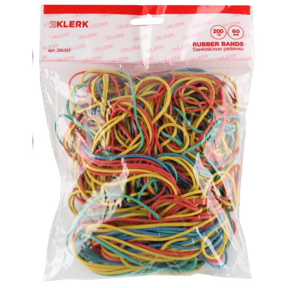 резинки для денег 200гр ф60мм цветные ассорти 206355/383160