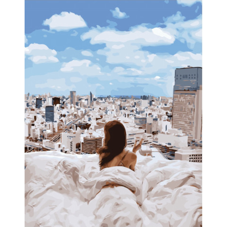 картина по номерам Городское утро 40х50см GX34136