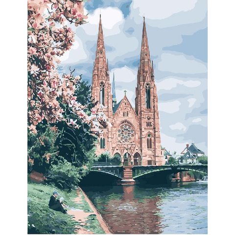 картина по номерам У церкви Святого Павла 40х50см GX27416