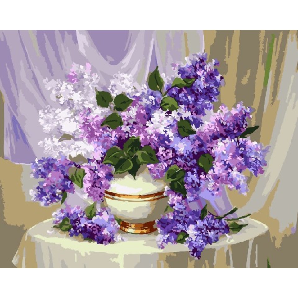 картина по номерам Волшебная сирень 40х50см GX5172