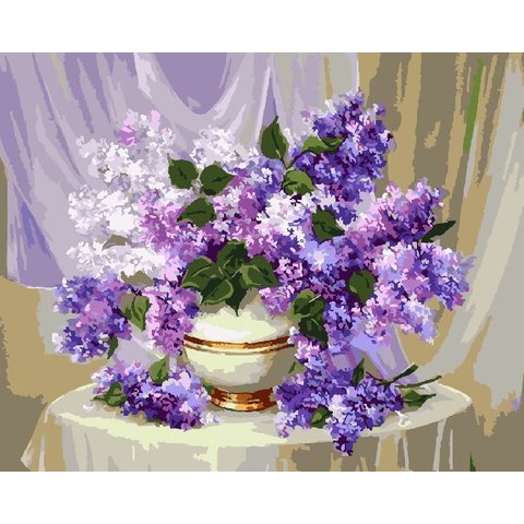 картина по номерам Волшебная сирень 40х50см GX5172