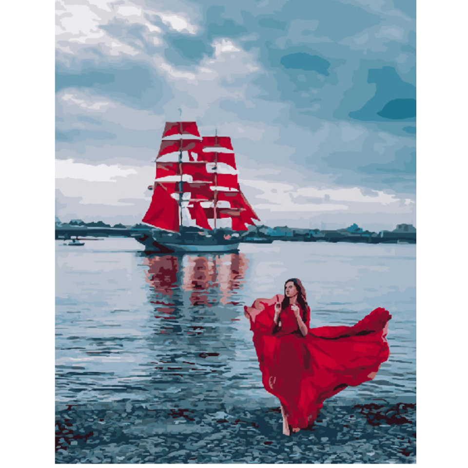 картина по номерам Ожидание Ассоль 40х50см GX28648