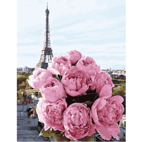 картина по номерам Пионовые мечты 40х50см PK30015