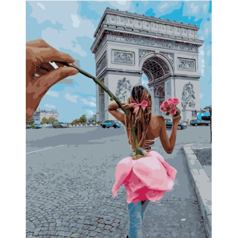 картина по номерам Розовое настроение 40х50см PK51016