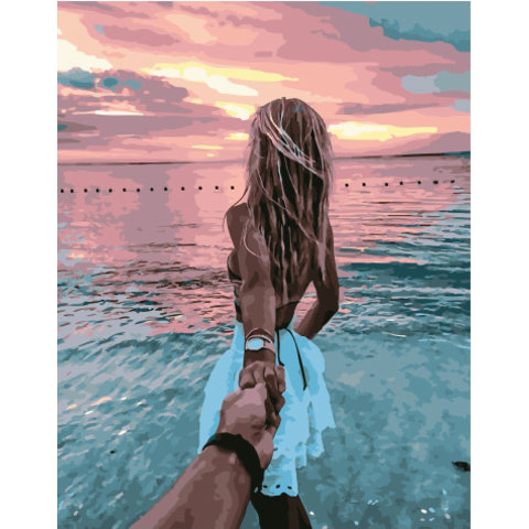 картина по номерам Следуй за мной К морю 40х50см PK51030
