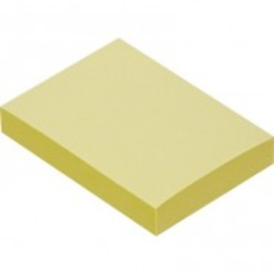 бумага с липким слоем 38х51мм 100л 60г/м пастель желтый 359819/214301