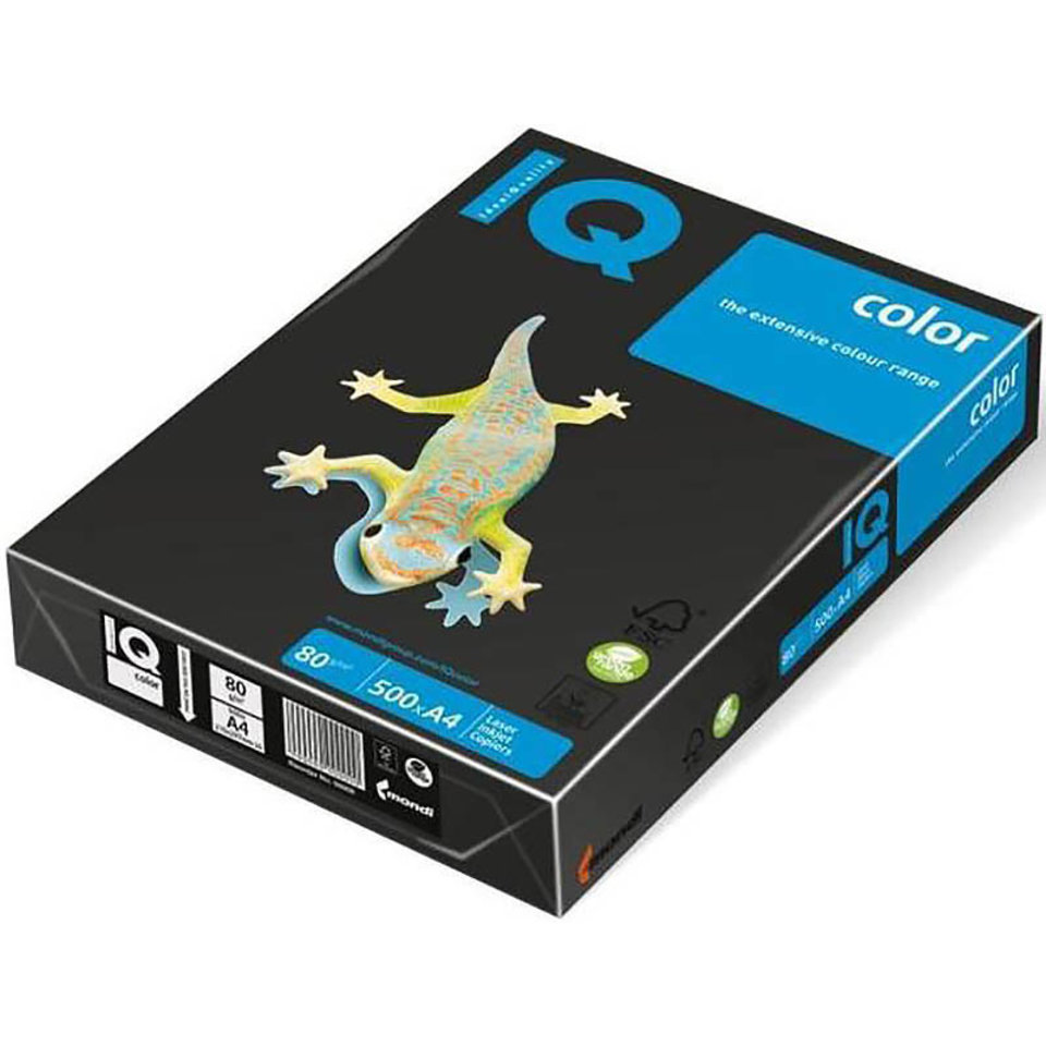 бумага цветная А4 100л 80г/м IQ Color черная 321033