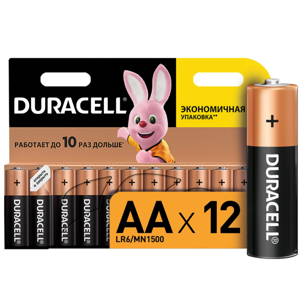 батарейка Duracell Basic 1.5v lr06-12bl 81480362