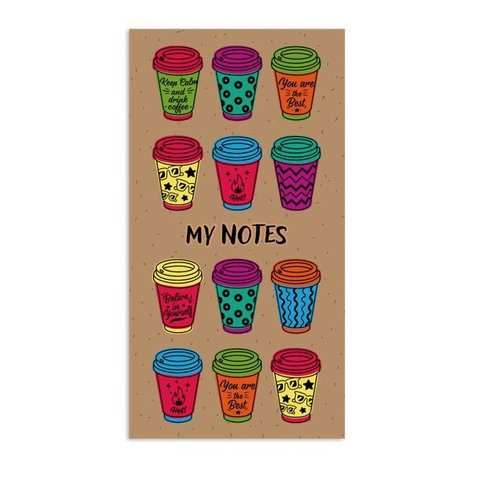 блокнот А6+ 64 листа Дела и покупки Кофе (пачка) 48980