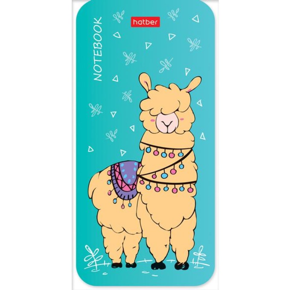 блокнот А6 48 листов I love LAMA с фигурной высечкой 4 вида (059942)